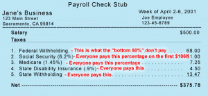 Paycheck and taxes american