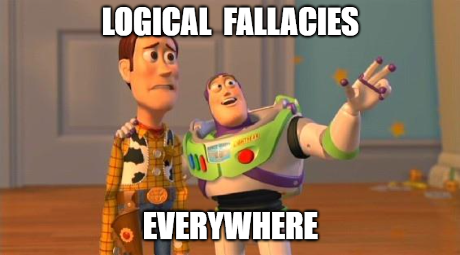 logical fallacies everywhere toy story meme