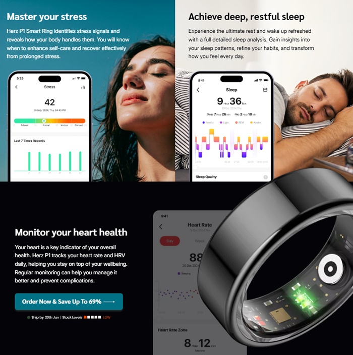 Herz P1 Smart Ring Review + App Guide | Reviews, Features & Complaints
