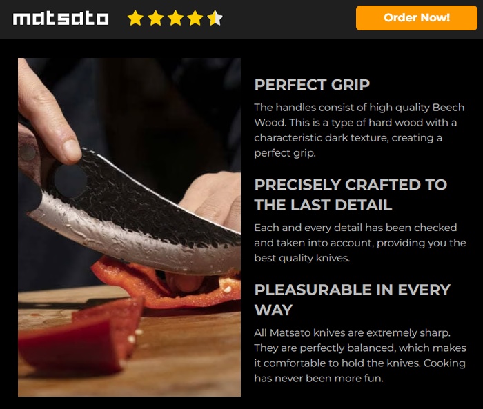 Matsato Knife Review: Complaints, Ratings & Consumer Reports Look