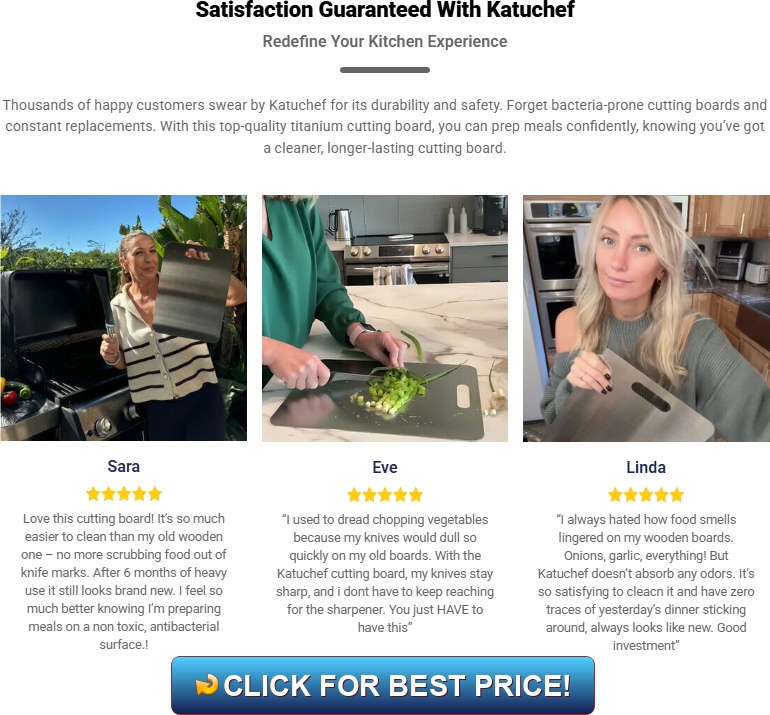 Katuchef Titanium Cutting Board | Katuchef Reviews & Complaints