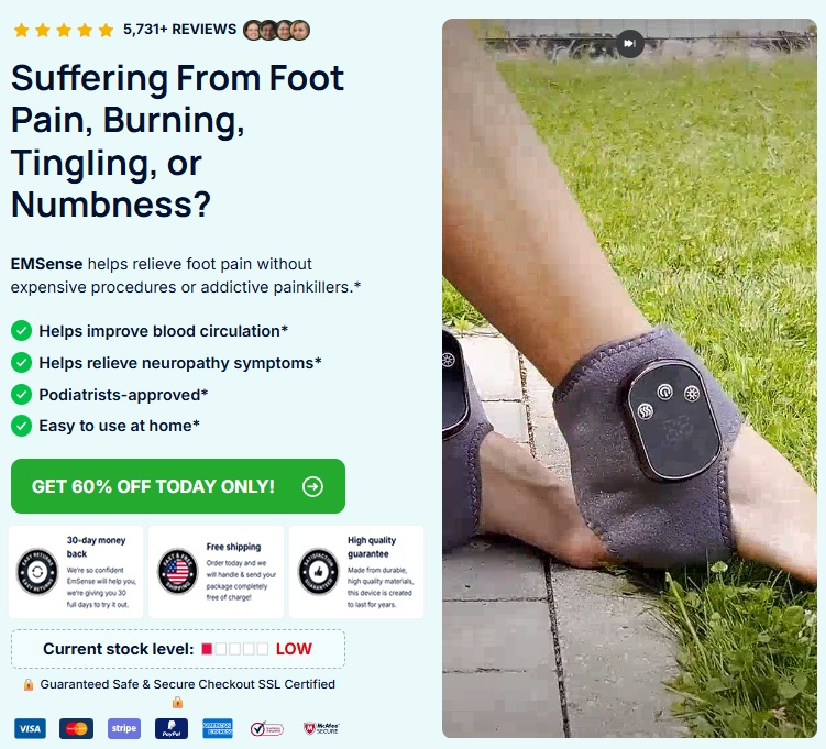 EmSense Foot Massager Reviews: Complaints & Results - Triple Therapy Foot Massager