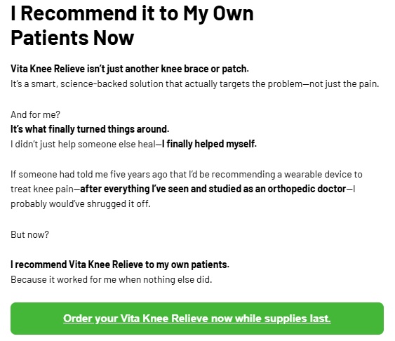 Vita Knee Relieve Reviews And Complaints: Analyzing the Ingredients Benefits That Actually Work
