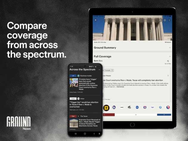 Compare coverage from across the spectrum - Ground News